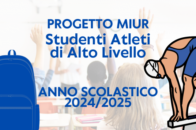 PROGETTO MIUR STUDENTI ATLETI DI ALTO LIVELLO A.S.2024-2025